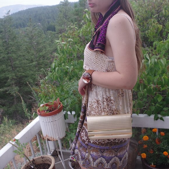 Gold Farnell Paris Evening Purse - Picture 3 of 5